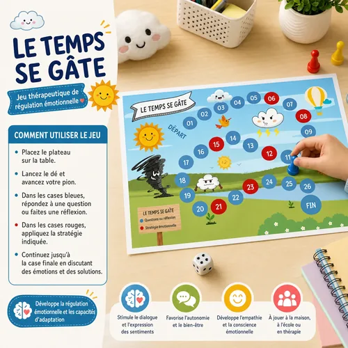 Jeu thérapeutique Le Temps se Couvre